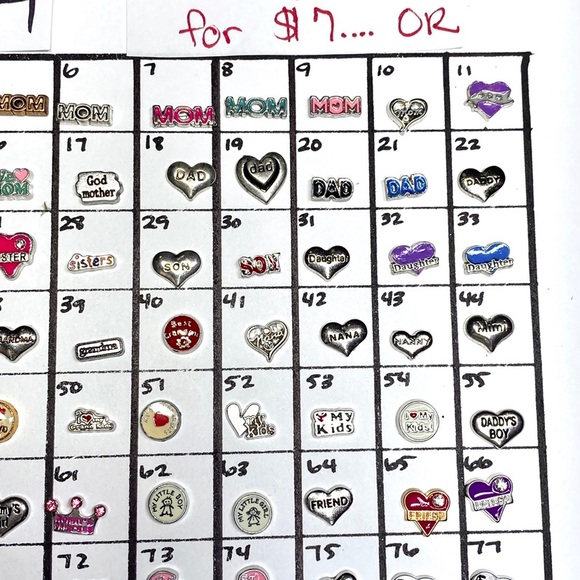 LC-#4 (4X) Family locket charms - Picture 5 of 8